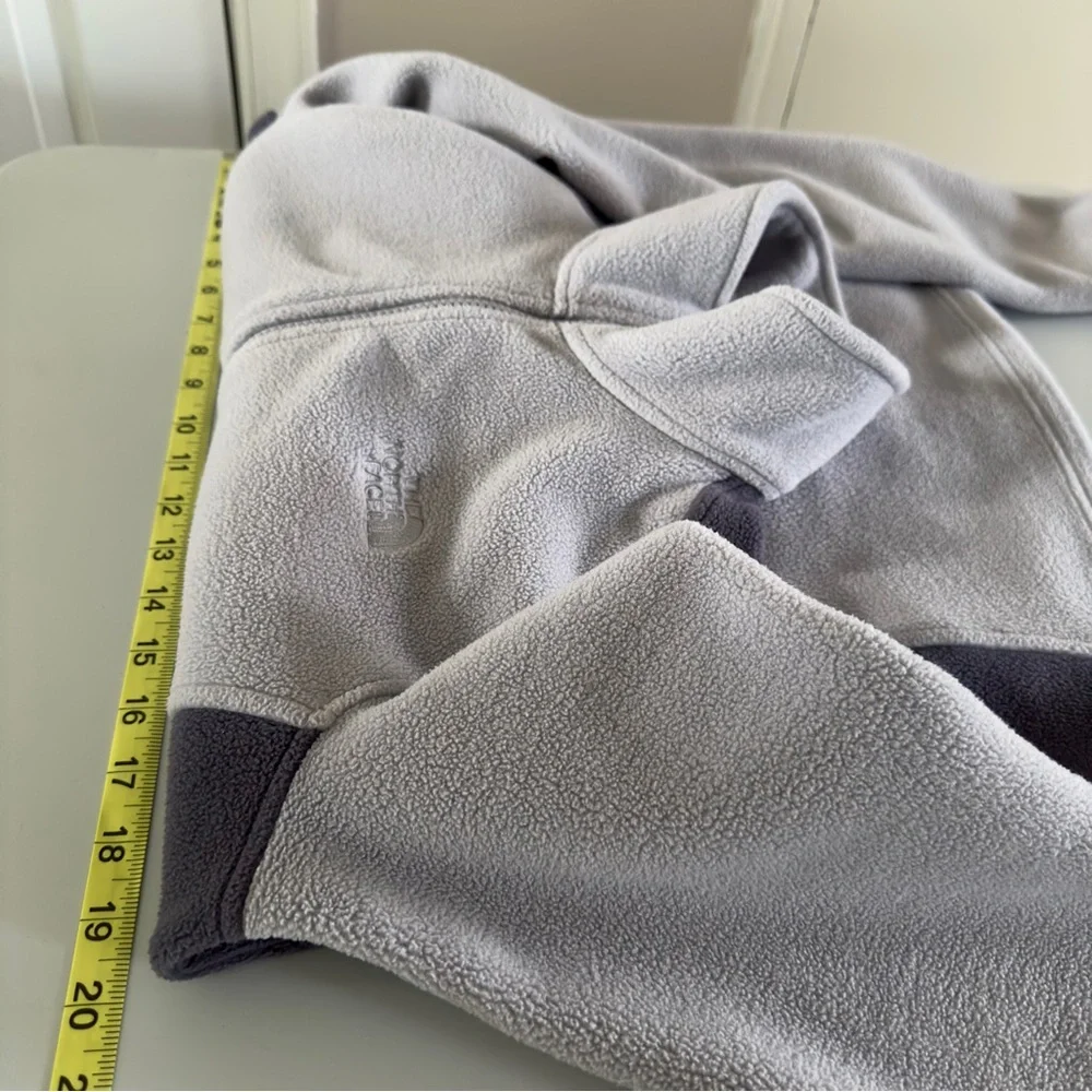 The North Face Full Zip Fleece Jacket Lilac Purple Colorblock Women Size Medium - Picture 11 of 11